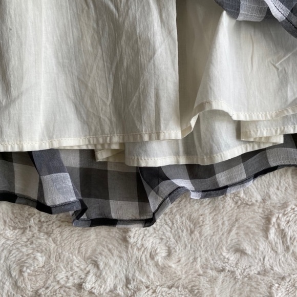 {SOLD} GUESS Gingham Strapless Dress Black & White - Picture 8 of 11